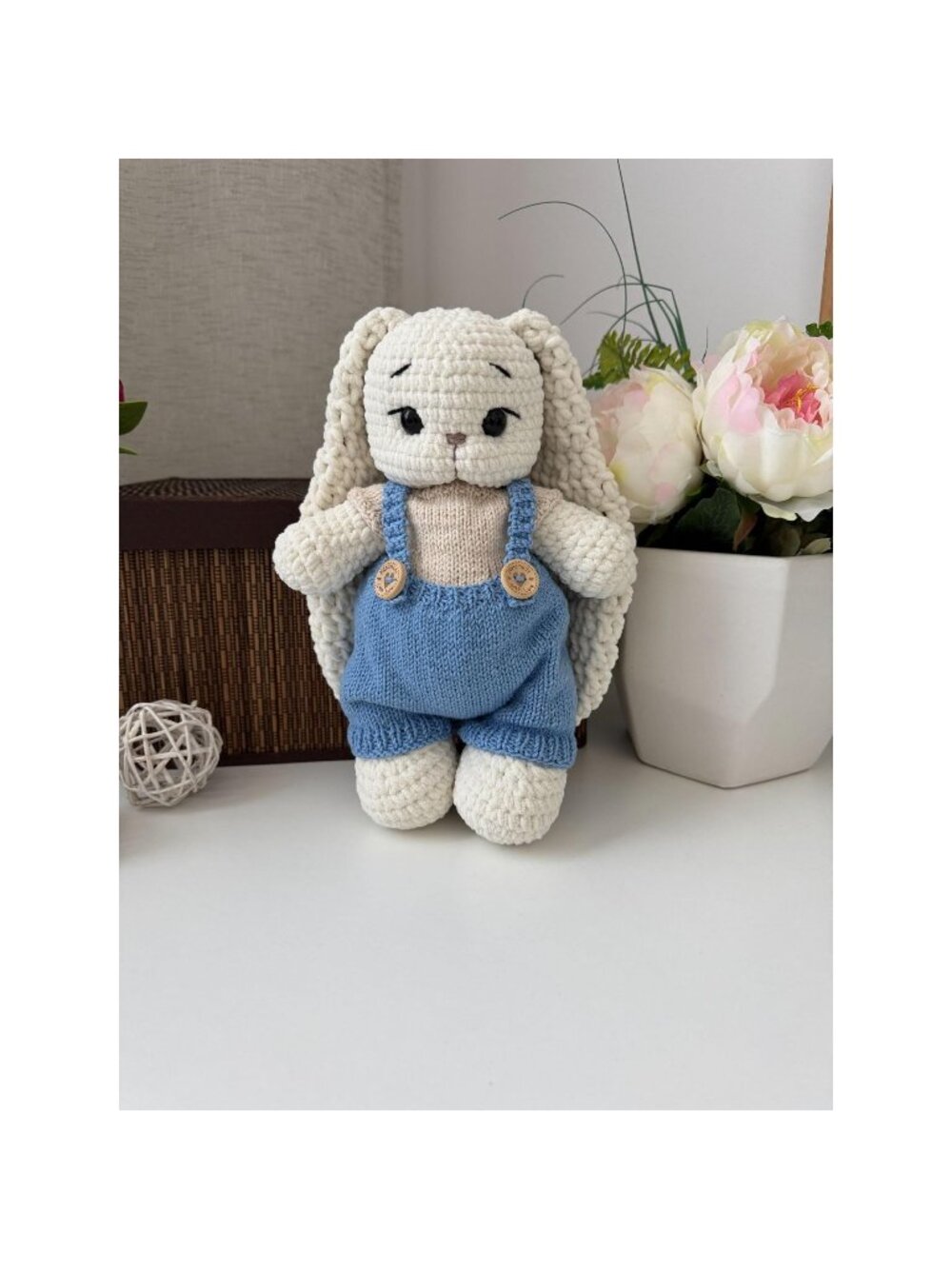 Handmade Crochet Bunny ,Plushie Amigurumi ,Stuffed Animal, Baby Gift
